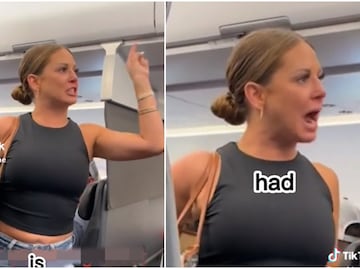 Caos en vuelo de American Airlines: Mujer enloquece y afirma que un pasajero no es real