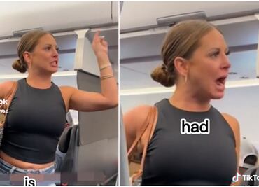 Caos en vuelo de American Airlines: Mujer enloquece y afirma que un pasajero no es real