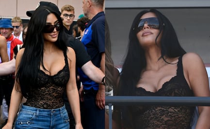 Kim Kardashian rompe el internet con conjunto de cuero desde Mónaco