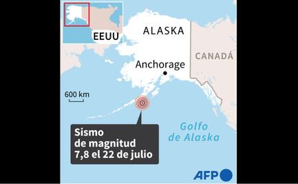 Sismo de 7.8 sacude costas de Alaska; hay alerta de tsunami