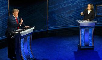 Debate Trump vs Harris: Trump acusa falsamente a migrantes de comerse perros y gatos