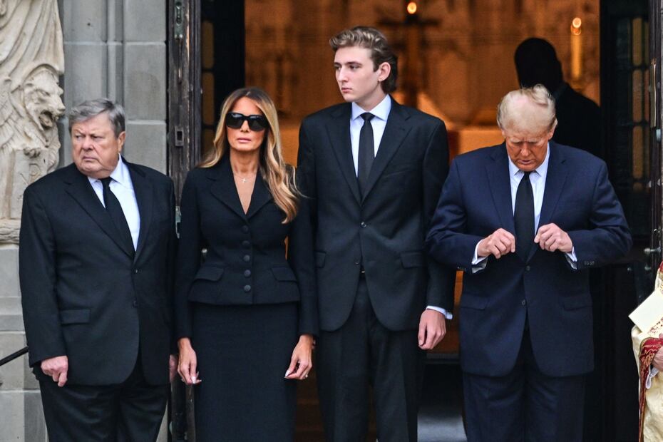 Barron, hijo menor de Trump, rechaza debut político; Melania explica la razón. Foto: GIORGIO VIERA / AFP