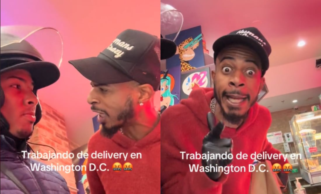 Dueño de cafetería en Estados Unidos agrede a repartidor por hablar español; “Este no es tu maldito país”, dice. Foto: Captura TikTok