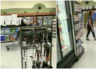 Mujer se niega a usar cubrebocas y agrede a empleada de supermercado