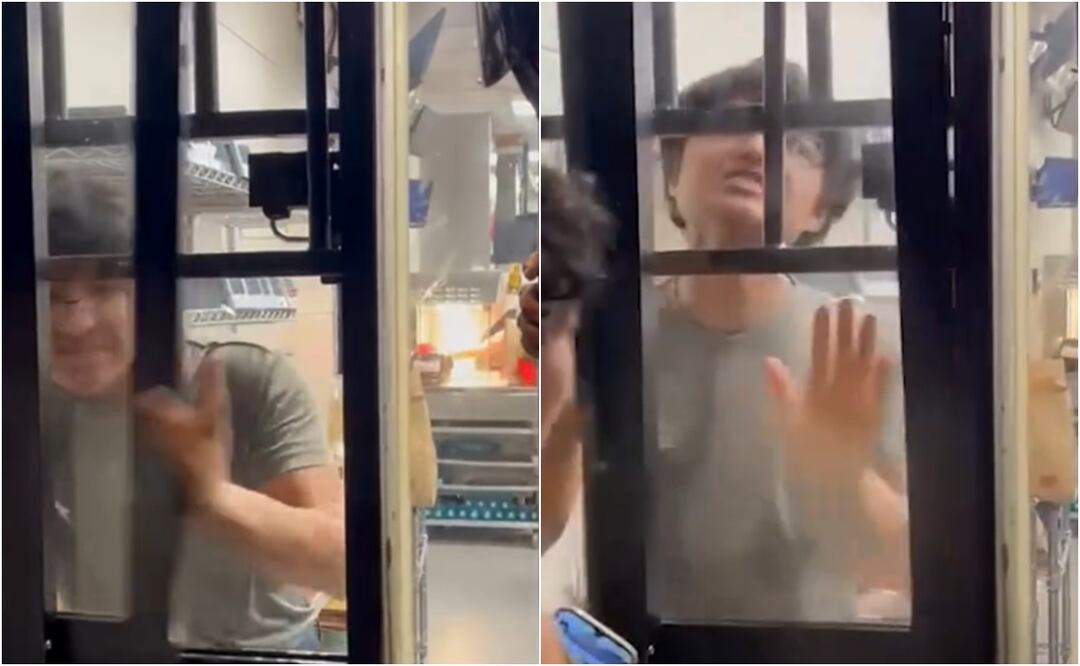 Trabajador de McDonald’s explota en plena jornada tras acumularse las cajitas felices: "¡Cierra la ventana!". Foto: Captura de pantalla / X