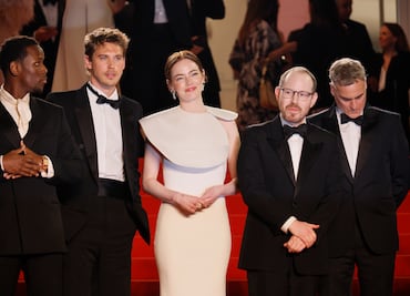 Cannes 2025: Eddington reúne a Pedro Pascal, Joaquin Phoenix y Emma Stone en la alfombra roja. FOTOS