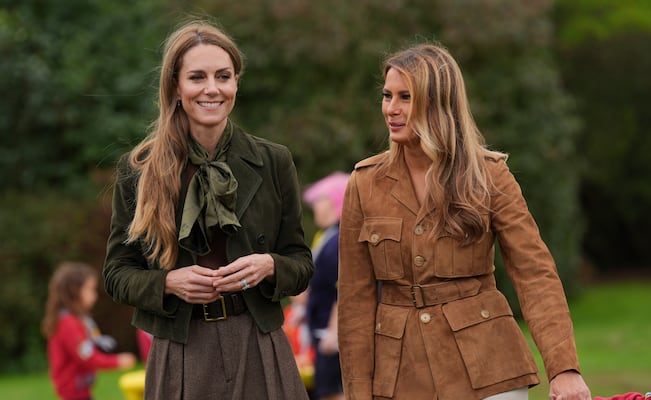 Melania Trump y Kate Middleton son el epítome de la moda; lucen en looks combinados en encuentro con scouts