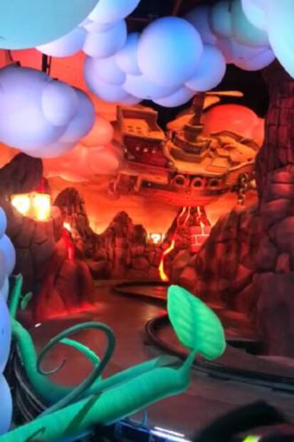 La realidad virtual en conjunto con una espectacular escenografía te llevarán a una pista de ensueño. Foto: Pamela Benítez/Vive USA