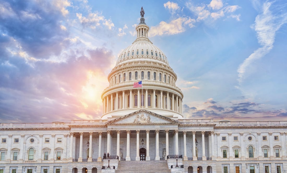 Trump dará su discurso de investidura en el interior del Capitolio por el frío. Foto iStock/ FotografieLink