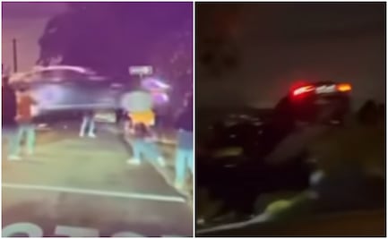 Video. Influencer ‘vuela en el aire’ un Tesla alquilado y lo destroza