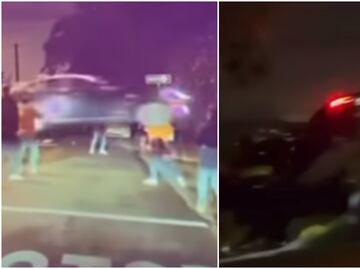 Video. Influencer ‘vuela en el aire’ un Tesla alquilado y lo destroza