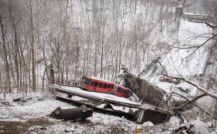Derrumbe en puente de Pittsburgh deja al menos 10 heridos