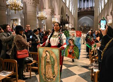 Realizan homenaje a la Virgen de Guadalupe en Notre Dame: "Esta misa es un milagro", dicen mexicanos