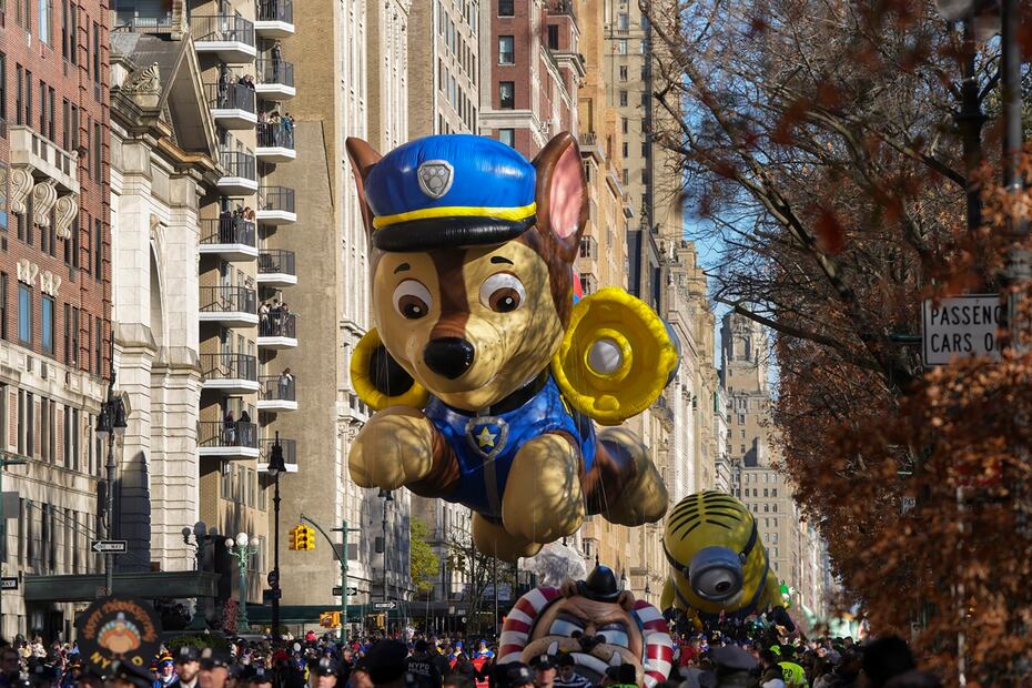 Macy's Thanksgiving Day parade, Thursday, Nov. 23, 2023, in New York. (AP Photo/Jeenah Moon)