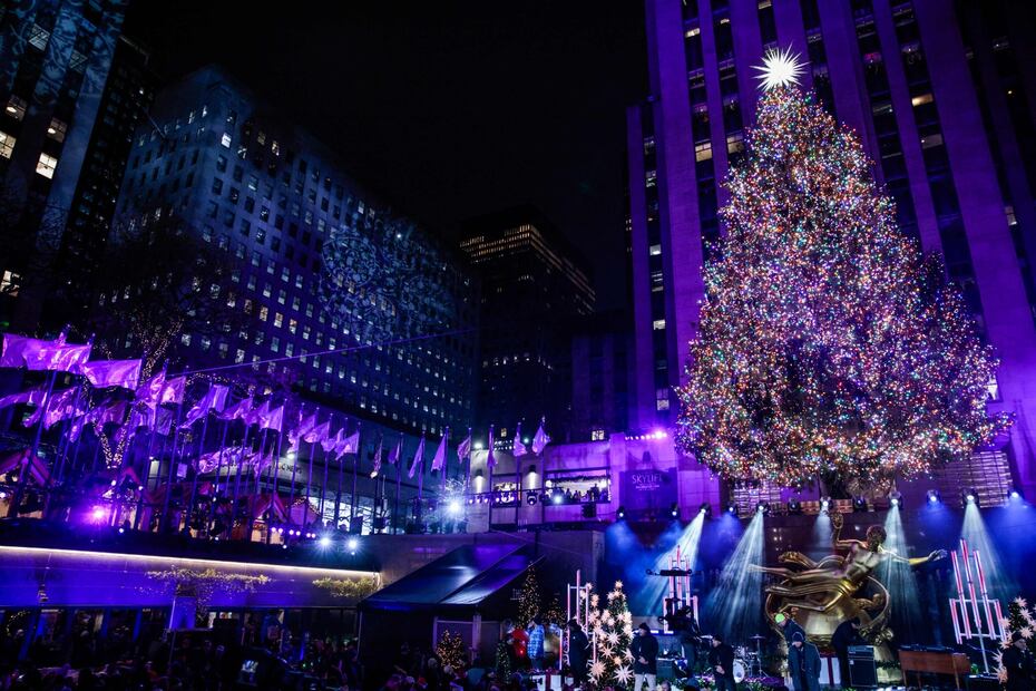 Árbol de Navidad de Rockefeller Center. AFP