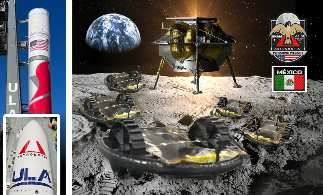México tiene lista primera misión de 5 microrrobots para lanzar a la Luna el 8 de enero. Foto Agencia Espacial Mexicana / Twitter