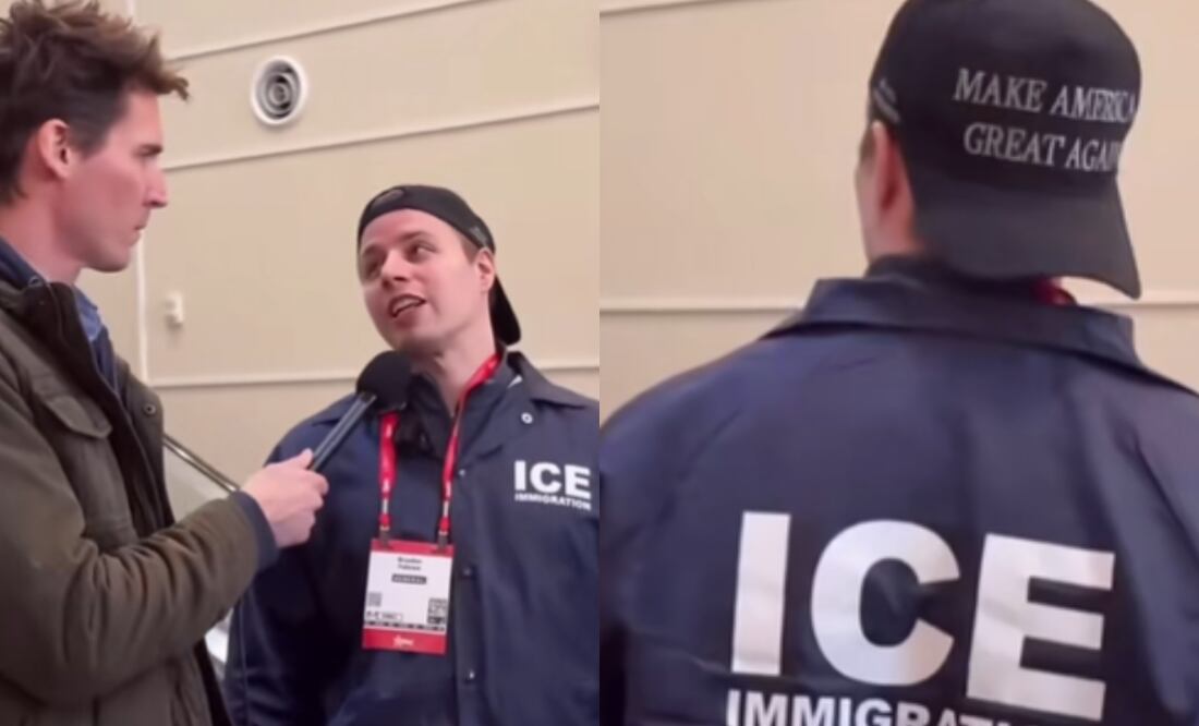 Hombre estadounidense compra chamarra del ICE para asustar inmigrantes: “Verás a todos los ilegales correr”. Foto: Captura redes sociales