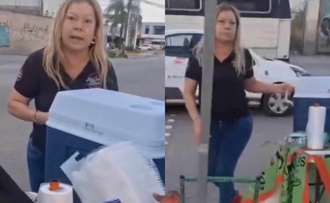 Surge “Lady Tamales”: Mujer destruye puesto ambulante y las redes enfurecen. Foto: Tomada de TikTok @elbejanegro