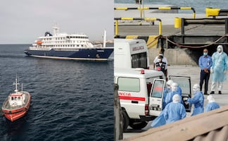 Crucero con brote mortal de hantavirus navega hacia Canarias con 150 pasajeros aislados
