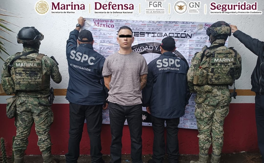 Detienen en Polanco a "Lobo Menor", vinculado al asesinato del candidato presidencial de Ecuador. Foto: Tomada de X @OHarfuch