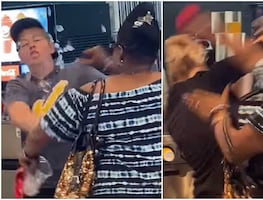 Video. Mujer estalla en contra de empleadas de restaurante en violenta pelea