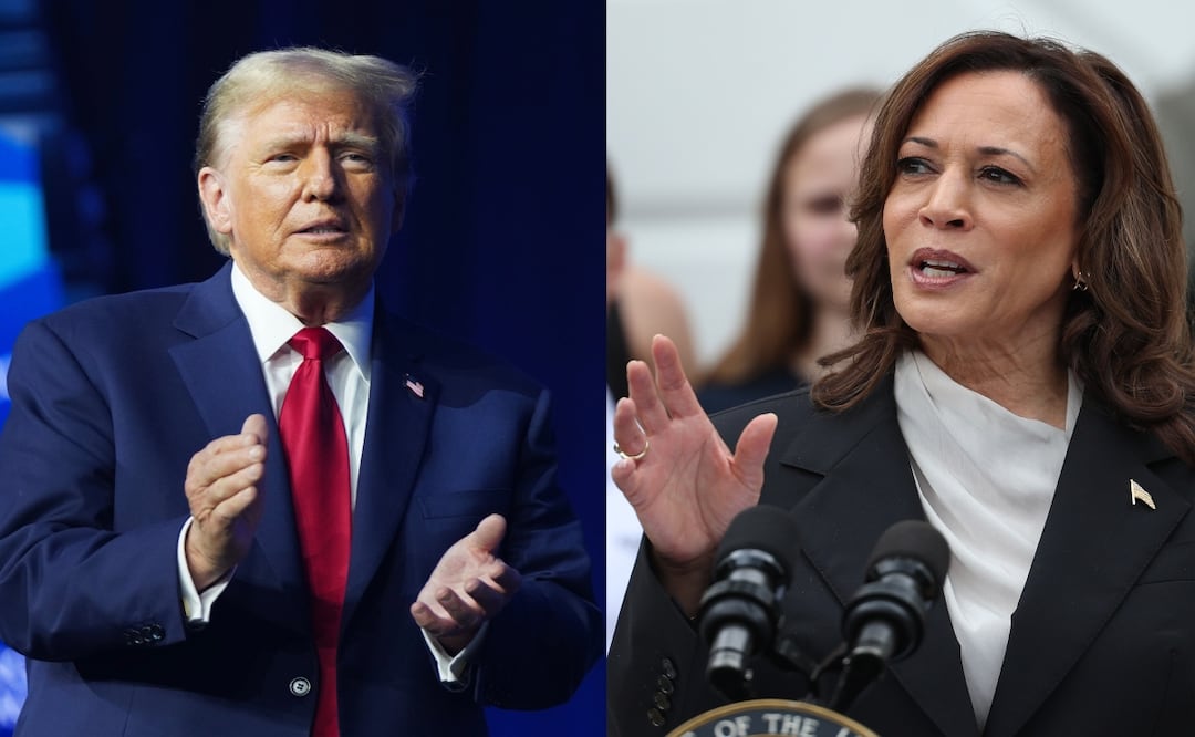 Kamala Harris manda mensaje a Trump: "Si tienes algo que decirme, dímelo en la cara". Foto: EFE