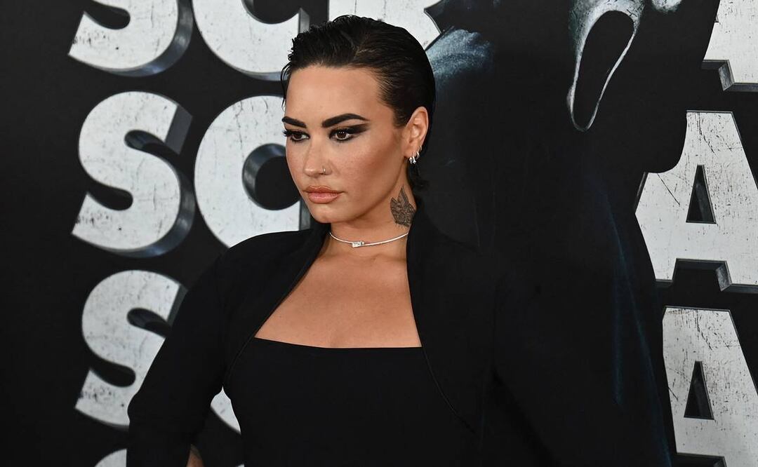 Demi Lovato en el AMC Lincoln Square en New York. Foto: AFP