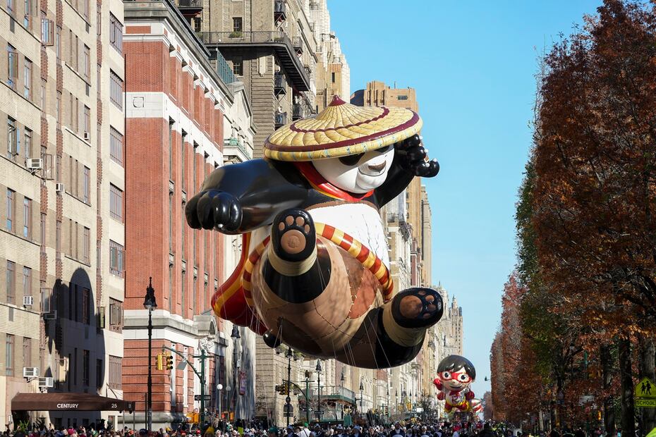 Macy's Thanksgiving Day parade, Thursday, Nov. 23, 2023, in New York. (AP Photo/Jeenah Moon)