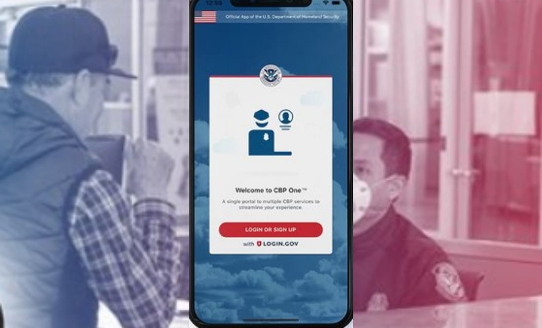 La app CBP One se puede usar para ingresar la solicitud de asilo de un migrante. Foto: CBP