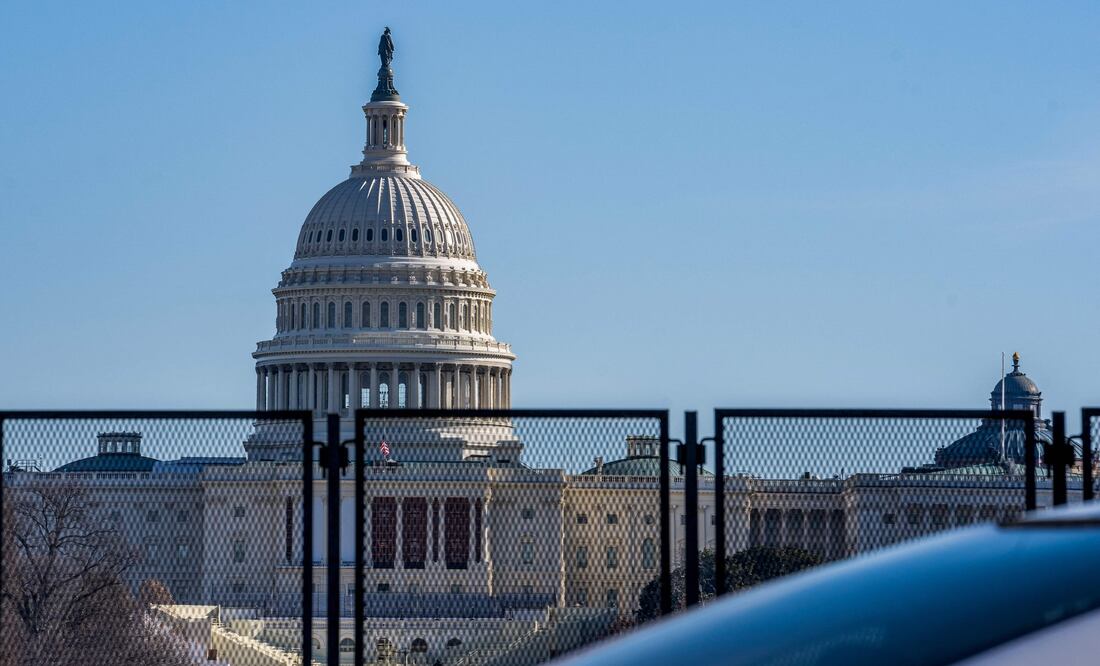 Washington DC refuerza la seguridad en el cuarto aniversario del asalto al Capitolio. Foto: AFP