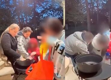 Video. Adultos saquean canasta de dulces de Halloween que dejaron en casa de Texas para niños