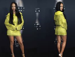Rihanna y el diminuto vestido plata traslúcido con el que sorprendió