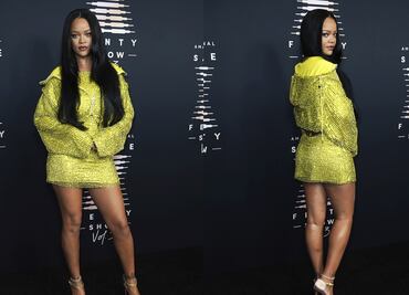 Rihanna y el diminuto vestido plata traslúcido con el que sorprendió