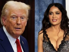 Trump intentó conquistar a Salma Hayek cuando ella tenía novio: "No saldría con él, ni aunque estuviera soltera"