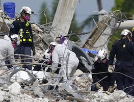 Rescatan 3 cuerpos más entre restos de edificio demolido en Miami