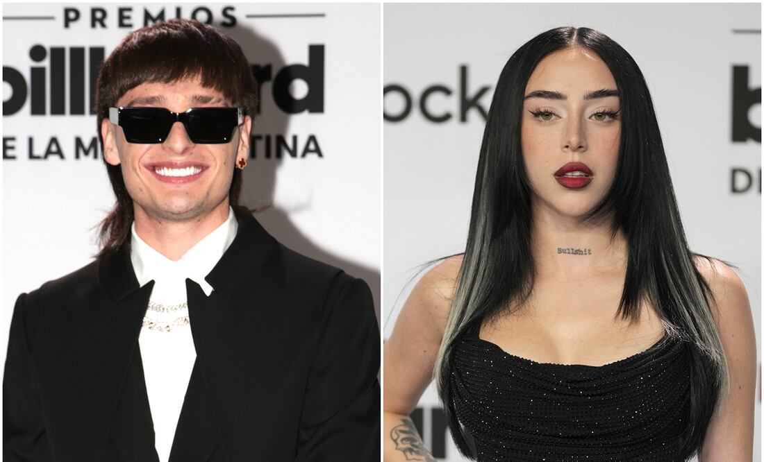 Nicki Nicole niega a Peso Pluma en entrevista con comentario sobre “salir con un perro". Foto: EFE/AP