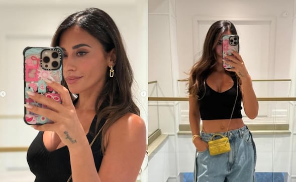 Antonela Roccuzzo y el impresionante vestido de espalda baja con el que enamoró en Instagram