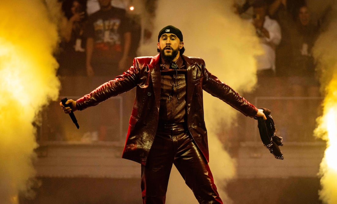 Ni Taylor Swift ni Adele; Bad Bunny hará historia como el show del medio tiempo del Super Bowl 2026 en California. Foto: AFP
