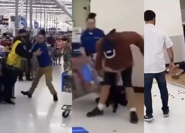 Knock out! Empleado de Walmart deja inconsciente a cliente que le escupió