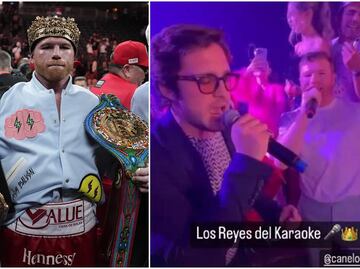 ‘Canelo’ Álvarez celebra victoria con karaoke junto a Diego Boneta