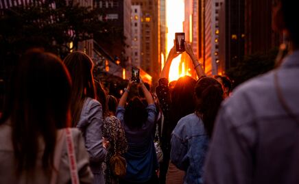El "Manhattanhenge", la puesta de sol que se alinea con las calles de Nueva York