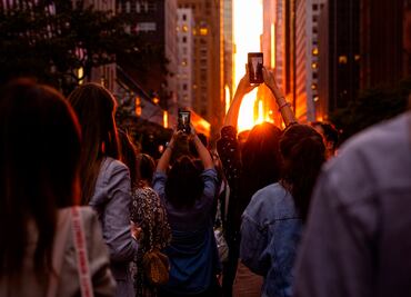El "Manhattanhenge", la puesta de sol que se alinea con las calles de Nueva York