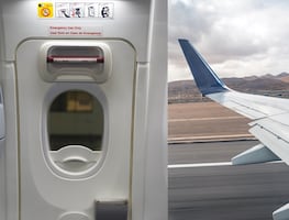 Pasajero abre puerta de emergencia de un avión en el AICM y sale por el ala sin autorización