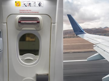 Pasajero abre puerta de emergencia de un avión en el AICM y sale por el ala sin autorización