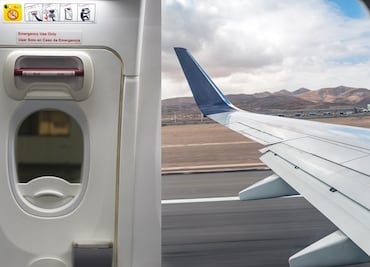 Pasajero abre puerta de emergencia de un avión en el AICM y sale por el ala sin autorización