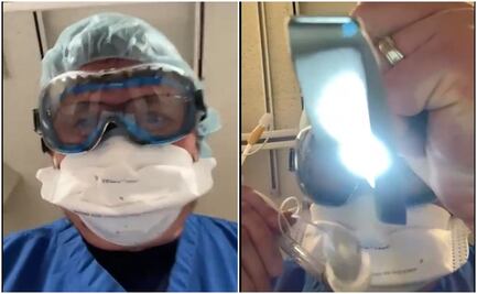 Médico simula en video lo que es estar intubado por Covid-19