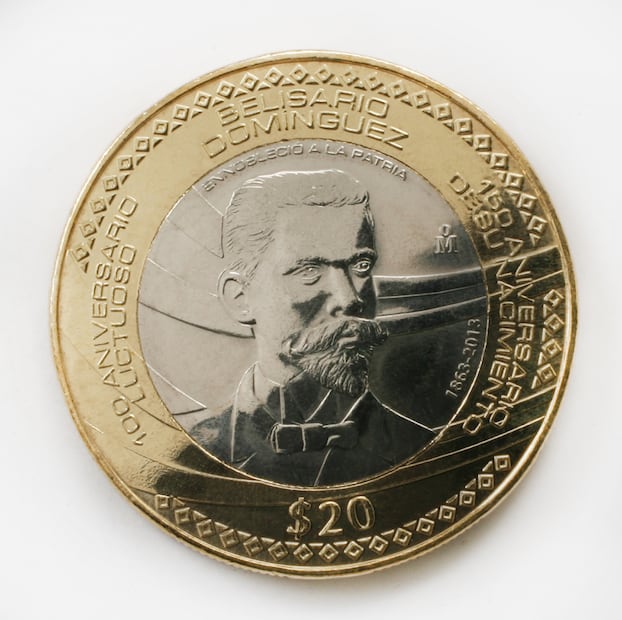 La moneda conmemorativa de $20 pesos “más bella del mundo” que se vende hasta en $90 mil pesos. Foto: Casa de Moneda