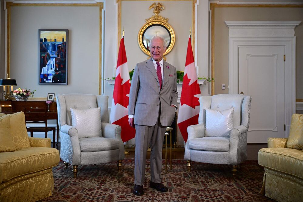 Carlos III llega a Canadá para destacar su soberanía ante las amenazas de anexión de Trump. Foto: AFP
