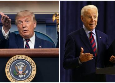 Trump urge a Biden a mantener sus medidas migratorias y el muro con México