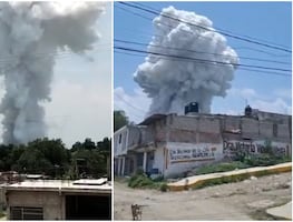 Reportan fuerte explosión en zona de polvorines en Tultepec. VIDEOS
